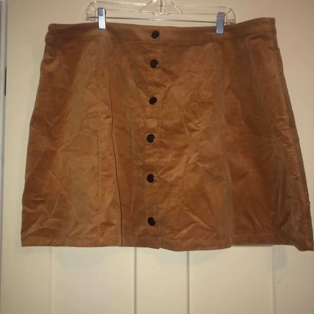 Faux Suede Skirt